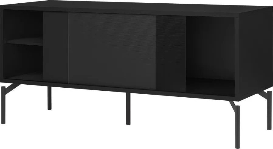 Czarna szafka pod TV 116x55x42 cm Met Mini – noo.ma