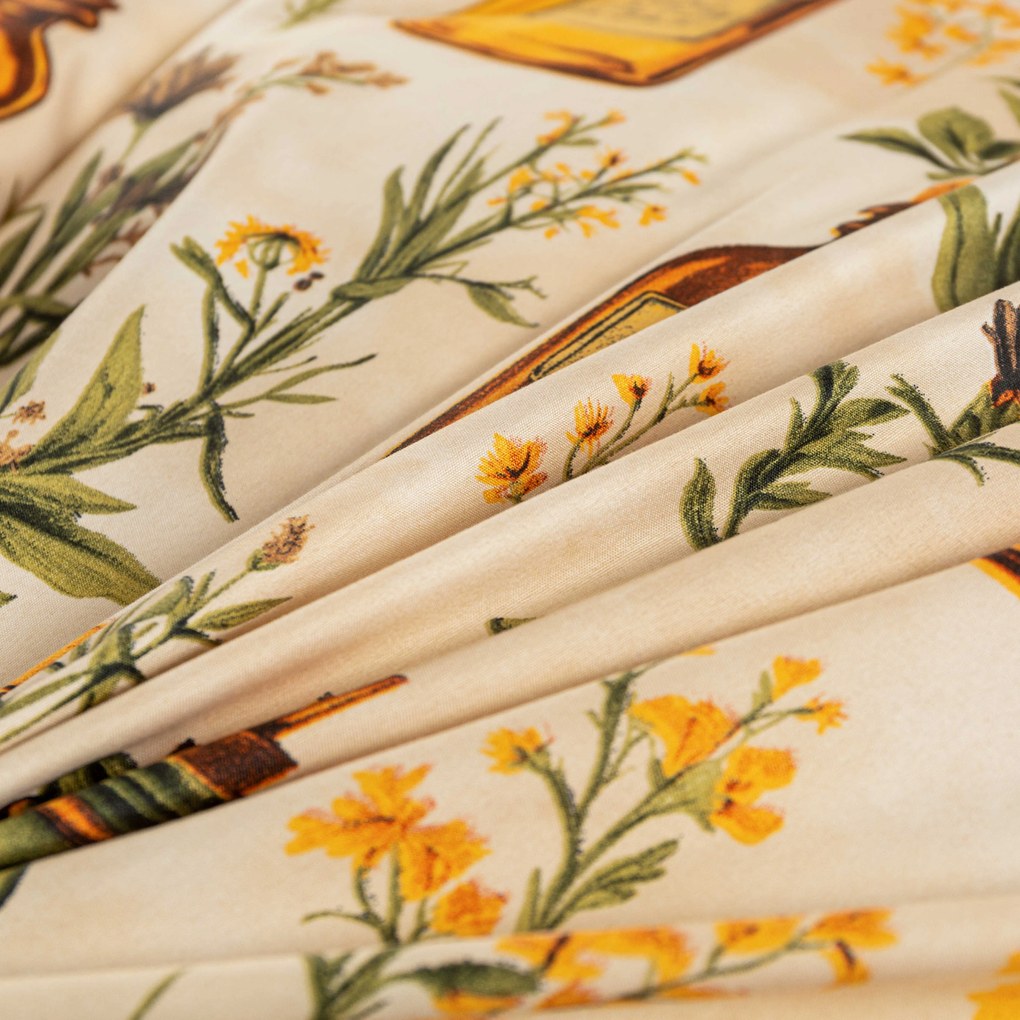 PrzytulneMieszkanie.pl PrzytulneMieszkanie.pl Pościel z mikrofibry APOTHECARY kremowe Rozmiar pościeli: 70 x 90 cm | 140 x 200 cm