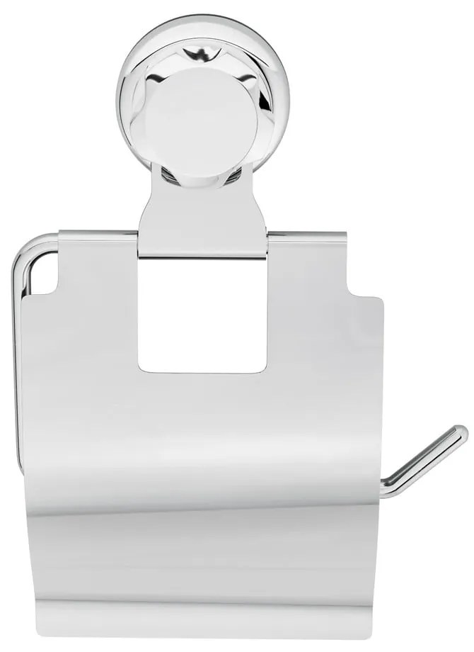 Samoprzylepny metalowy uchwyt na papier toaletowy w kolorze srebra Bestlock Bath – Compactor