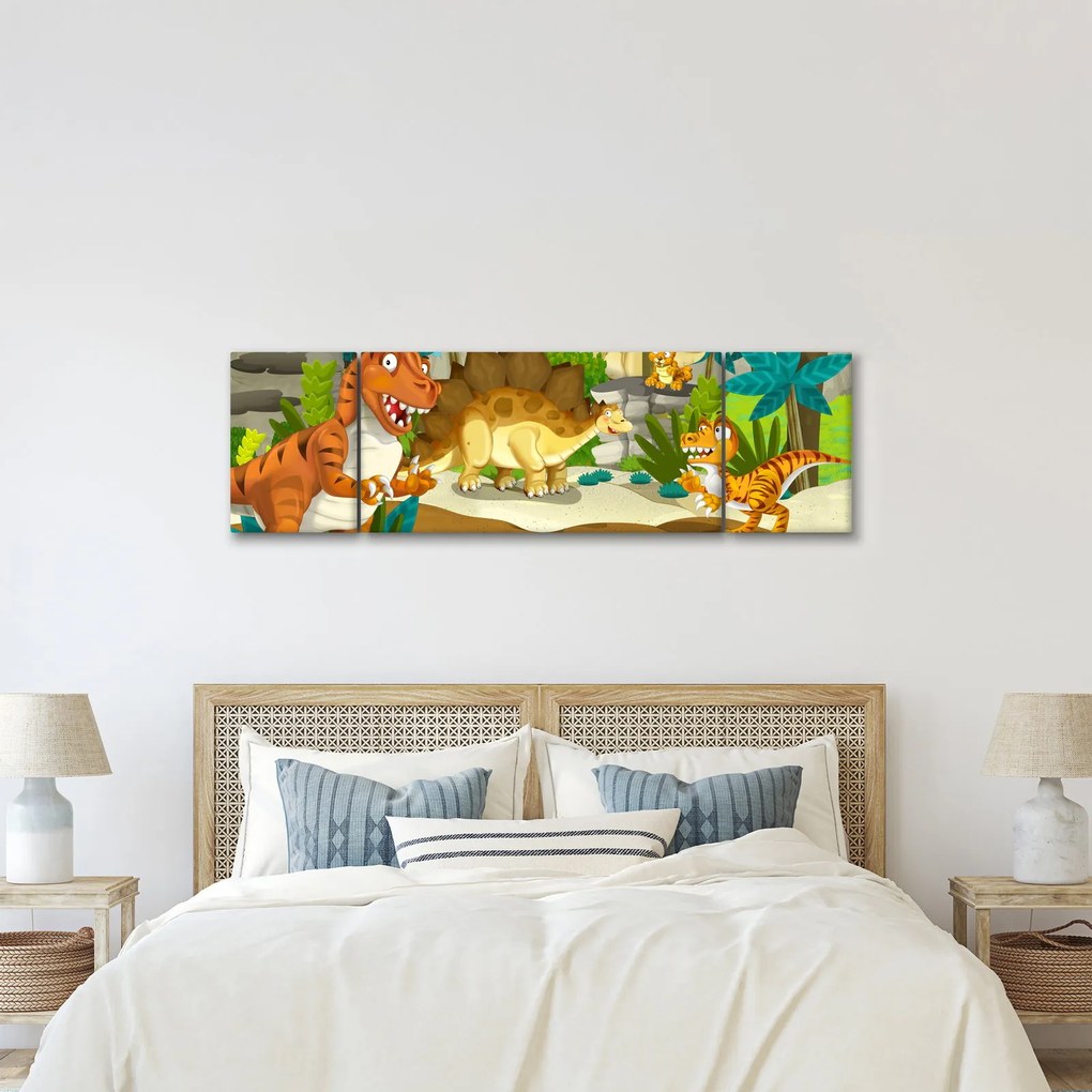 Obraz - Dinozaury (170x50 cm)