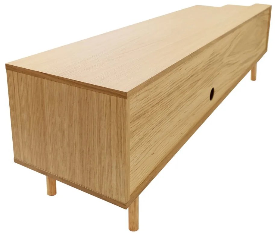 Szafka pod TV w dekorze dębu w naturalnym kolorze 189x50x44 cm Shift – Woodman