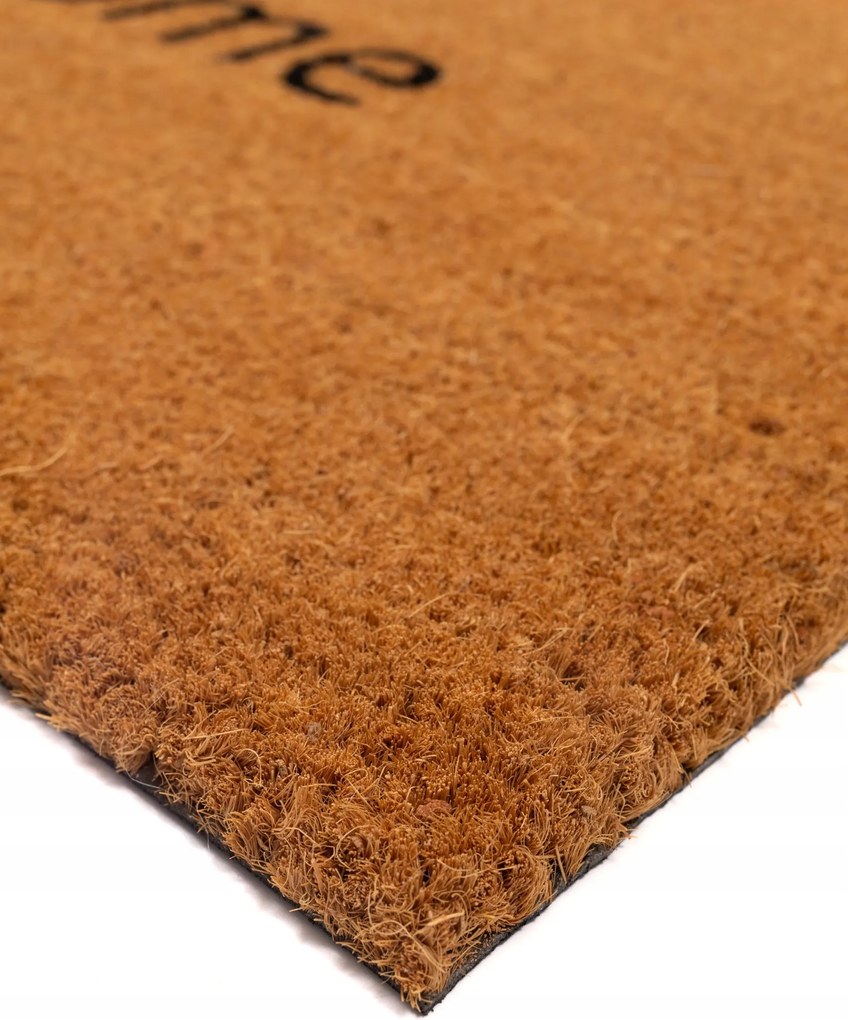 Wycieraczka kokos 45x75 cm Welcome naturalna antypoślizgowa do domu sklepu