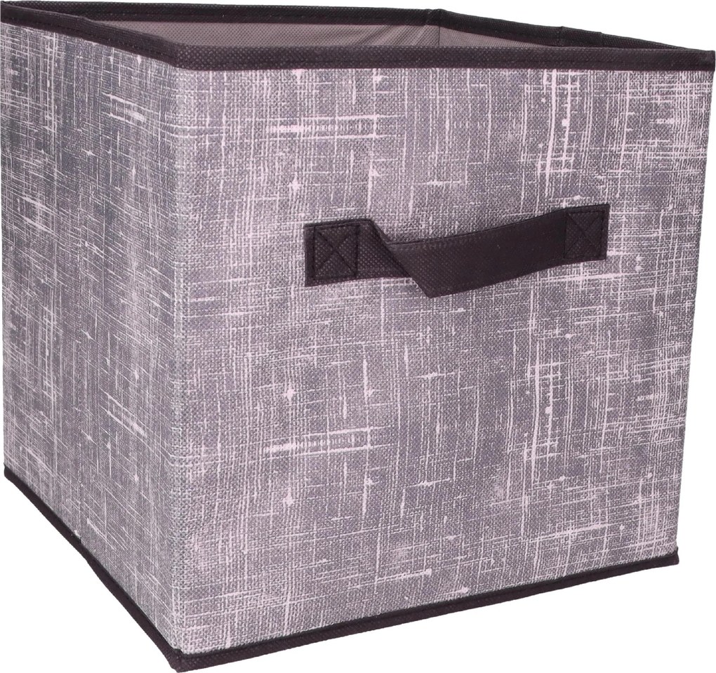 Organizer Tekstylny Granatowy Pudełko kosz 31x31x31 cm do Szafy Garderoby