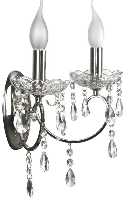Kinkiet dwuramienny w stylu glamour - 4X K156 R5-T46