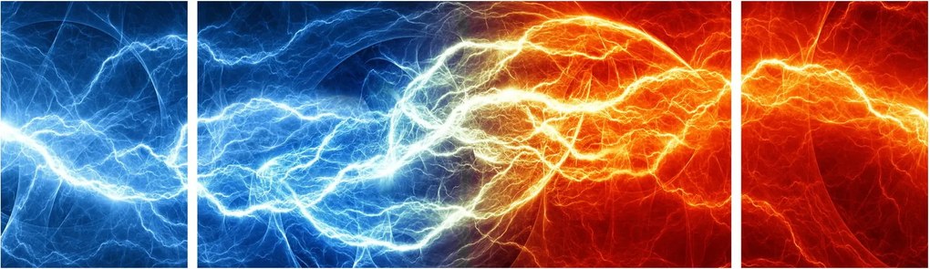 Obraz napięcia elektrycznego (170x50 cm)