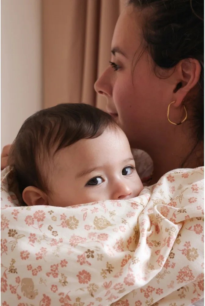 Beżowa pościel dziecięca do łóżeczka z bawełny organicznej 70x100 cm Augusta – Cam Cam Copenhagen