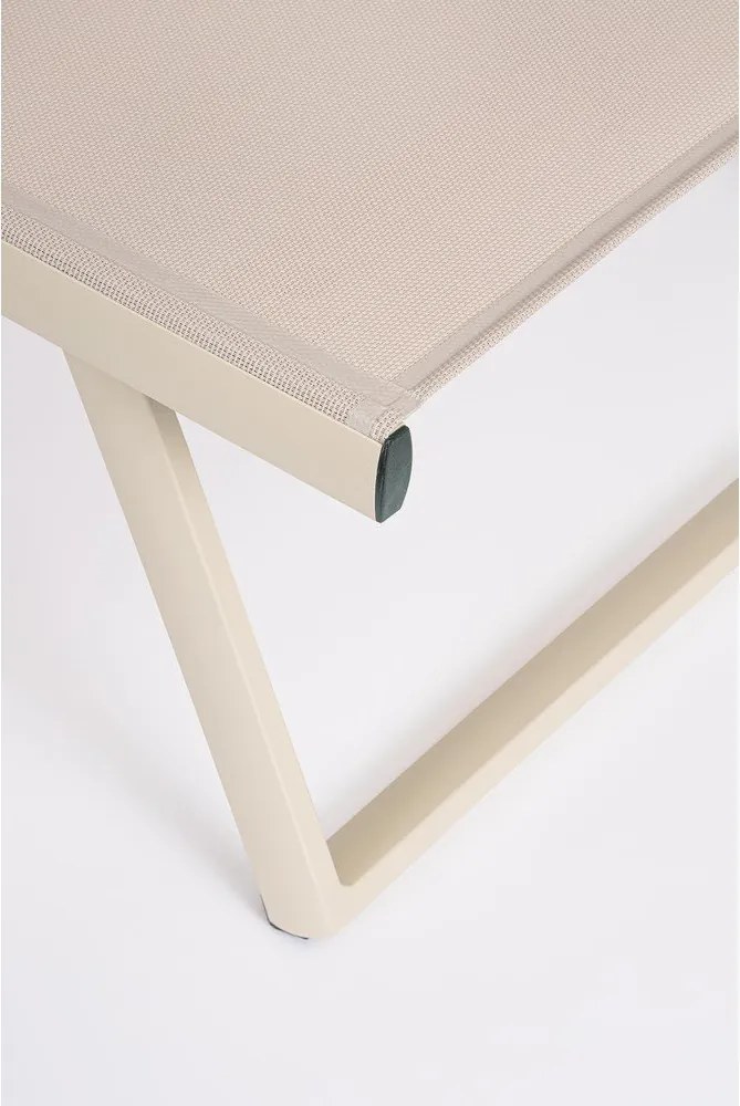 Metalowy leżak ogrodowy w naturalnym kolorze Taylor – Bizzotto