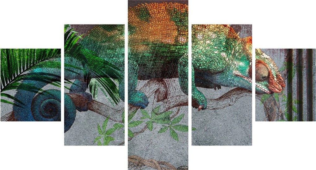Obraz - Kameleon (125x70 cm)