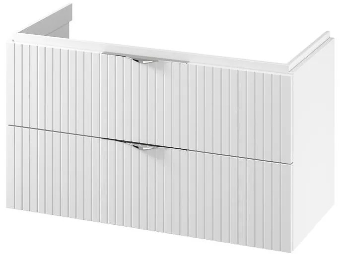 Cersanit S1015-014  - Wisząca szafka łazienkowa pod umywalkę TIRSO 100x45 cm biała