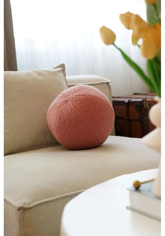 Poduszka dekoracyjna z materiału bouclé ø 20 cm Top – Mioli Decor