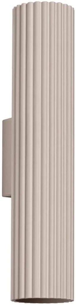 Metalowy podłużny kinkiet ryflowany  F8-B58