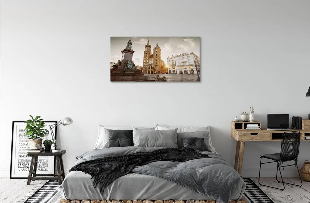 Obraz na szkle Kraków Pomnik kościół