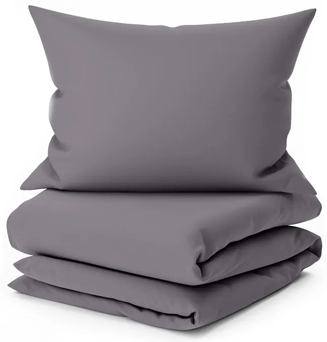 PrzytulneMieszkanie.pl PrzytulneMieszkanie.pl Bawełniana pościel STANDO szara Rozmiar pościeli: 2 szt 70 x 90 cm | 200 x 220 cm