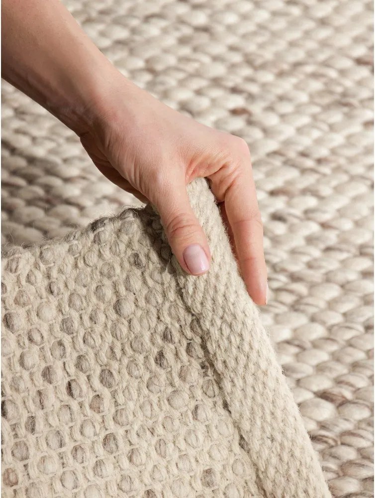 Beżowo-naturalny wełniany dywan tkany ręcznie 160x230 cm Lyon Beans – Elle Decoration
