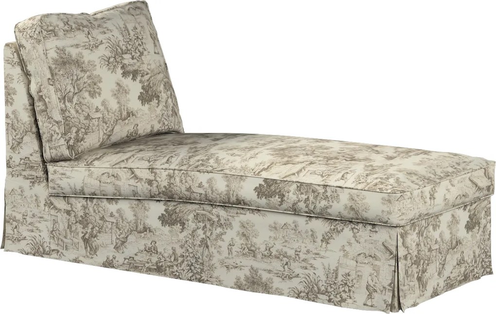 Pokrowiec na szezlong/ leżankę Ektorp wolnostojący prosty tył