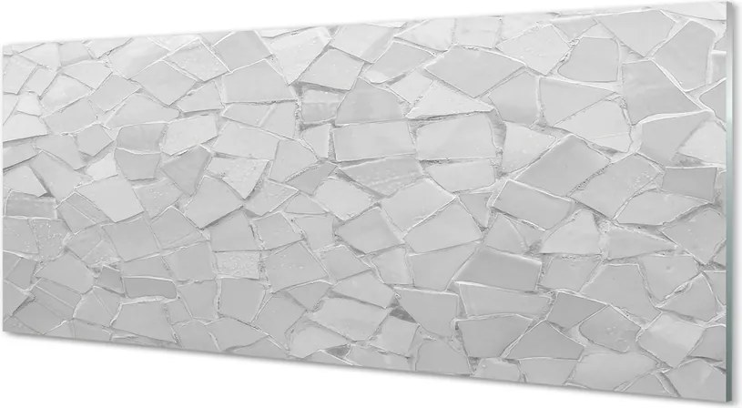 Szklany Panel Szare Formy Geometryczne