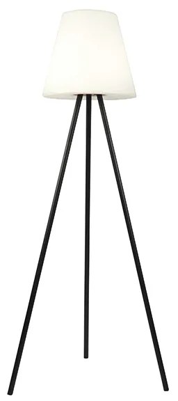 Zewnetrzna Nowoczesna lampa podłogowa zewnętrzna czarna IP44 z LED na solar - VirginiaDesignerski Oswietlenie zewnetrzne