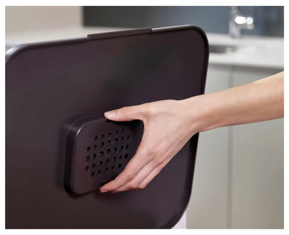 Stalowy kosz na śmieci do segregacji odpadów 40 l Totem Compact – Joseph Joseph