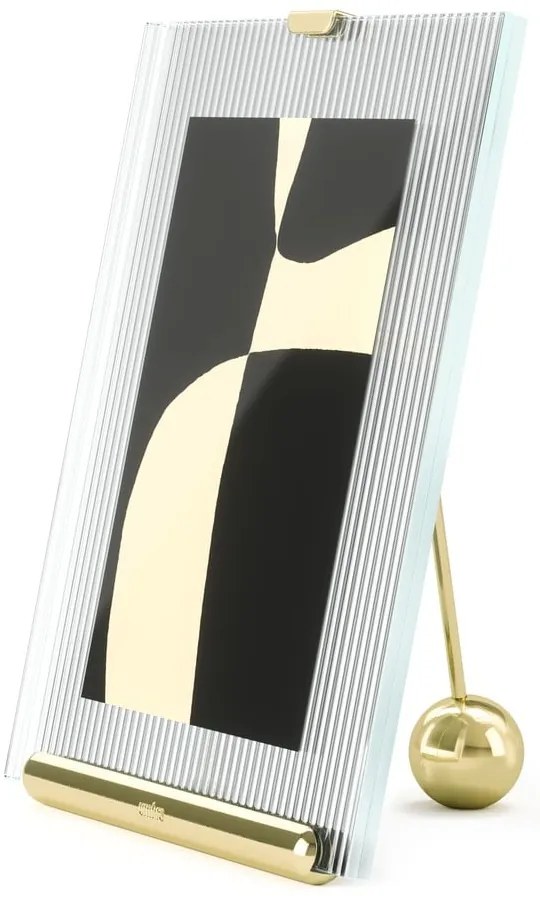 Szklana ramka stojąca w kolorze złota 16x20 cm Flute – Umbra
