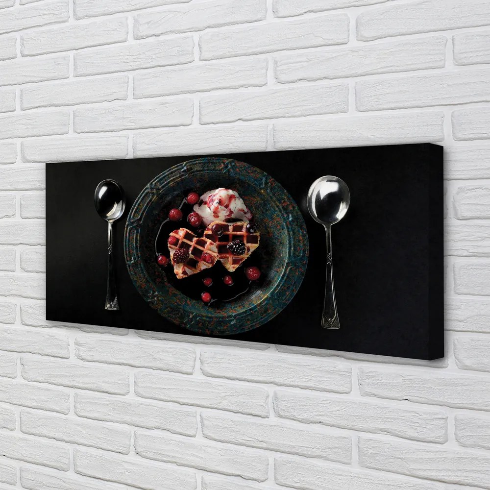 Obraz na płótnie Deser w Kształcie Serca