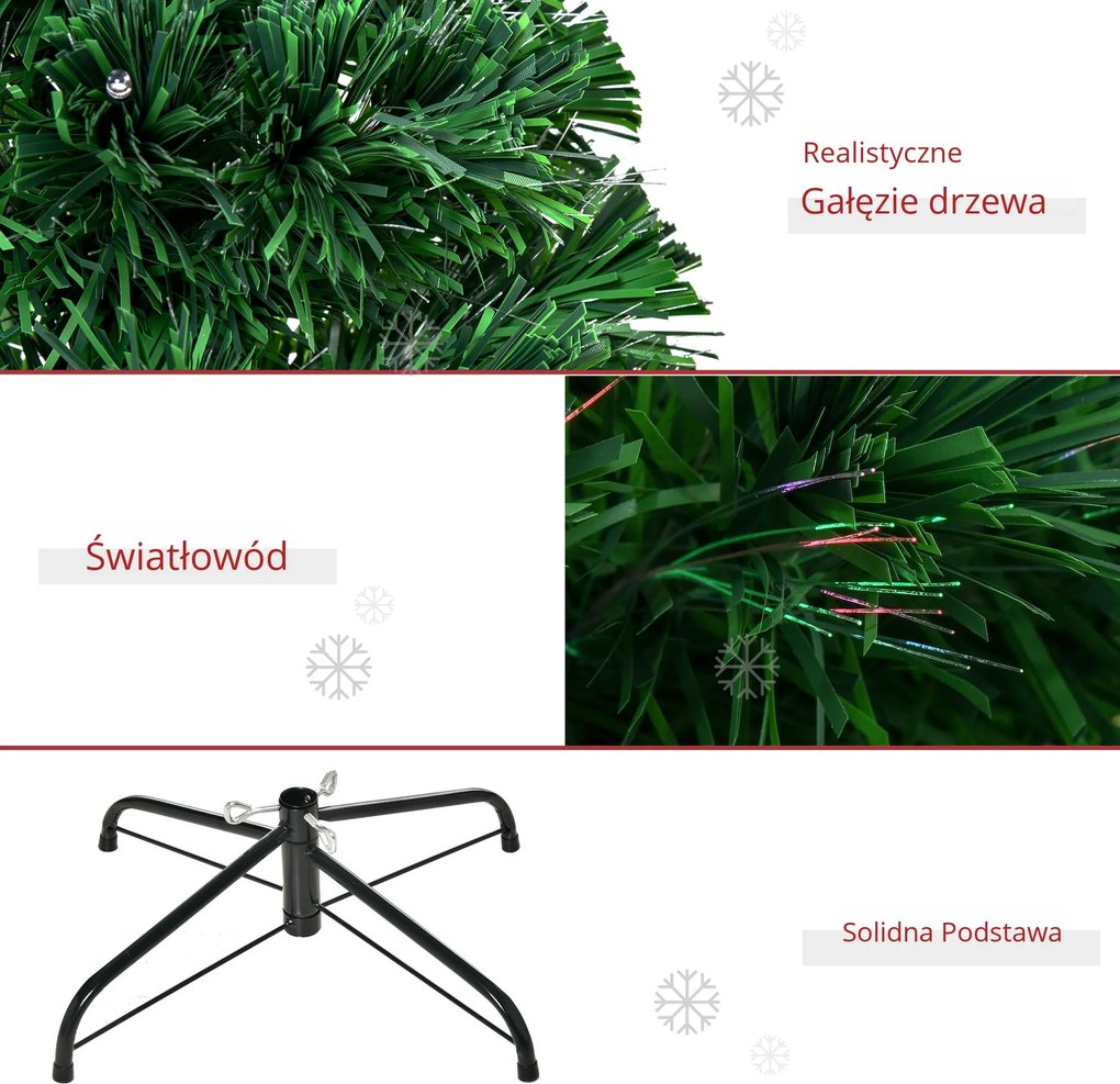 Homcom Choinka Sztuczna Zielona 150 Cm | Aosom PL