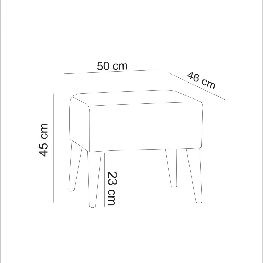 Krzesło Zeni Pouf Grey