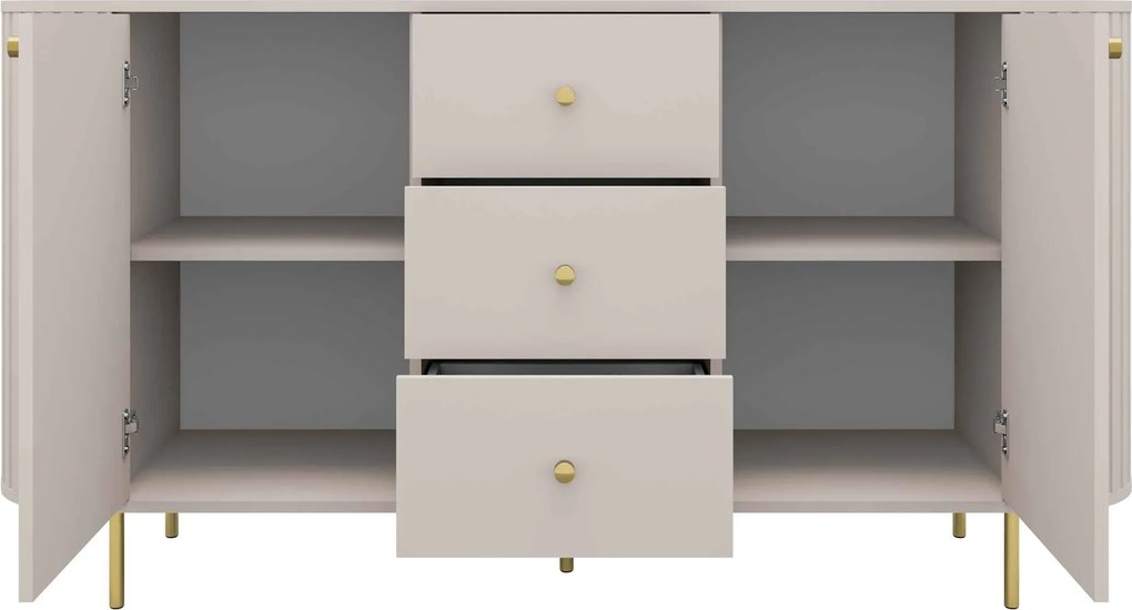 Komoda BOLLA 164,4 cm do Salonu Sypialni Odcienie beżu