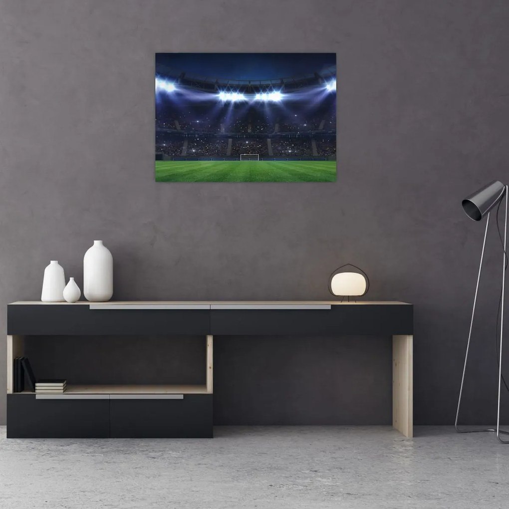 Obraz na szkle - Stadion piłkarski (70x50 cm)