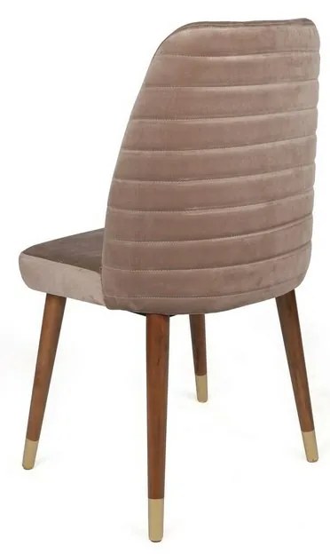 Zestaw krzeseł do jadalni Hugo Beige and Walnut, 2szt.