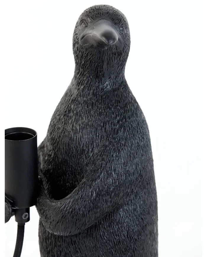 Czarna lampa stołowa (wysokość 34 cm) Penguin – Light &amp; Living