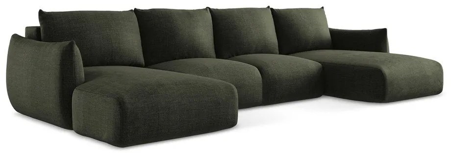 Zielony rozkładany narożnik (w kształcie litery U) Leila – Makamii