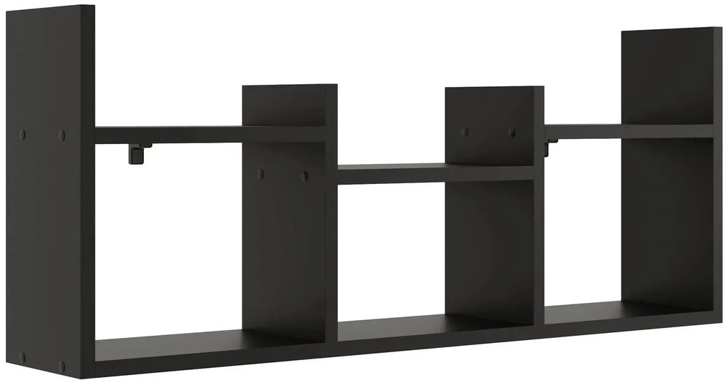 Czarna minimalistyczna nadstawka na biurko H4-G94