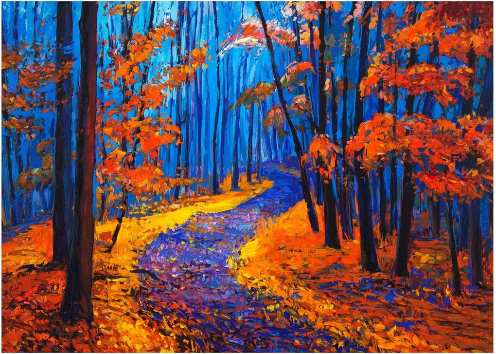 Obraz jesiennego lasu (70x50 cm)