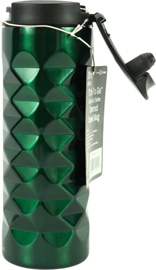 Stalowa butelka termiczna MALACHITE 370 ml, zielona