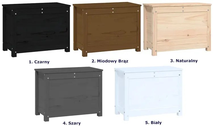 Biała Skrzynia Na Pościel Z Drewna Sosnowego B9-M44