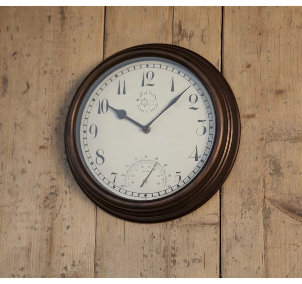 Zegar ogrodowy z termometrem Esschert Design Time