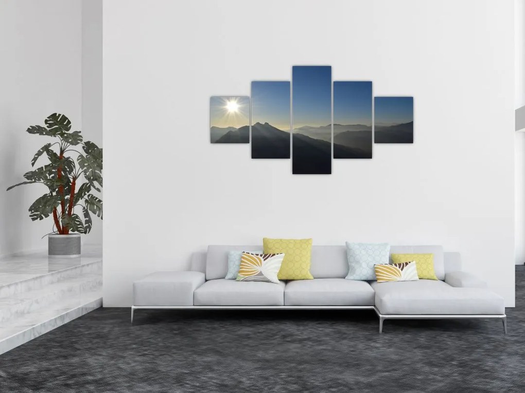 Obraz - Nad szczytami gór (125x70 cm)