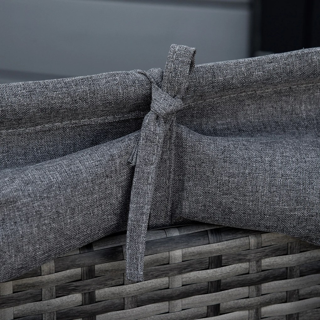 Outsunny rattanowa wyspa ogrodowa 4-częściowa z poduszkami i regulowanym baldachimem do wypoczynku | Aosom PL