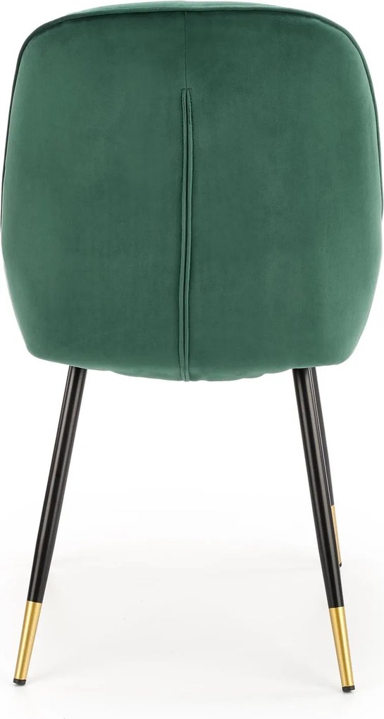 Tapicerowane krzesło glamour z poduszką na siedzisku K437