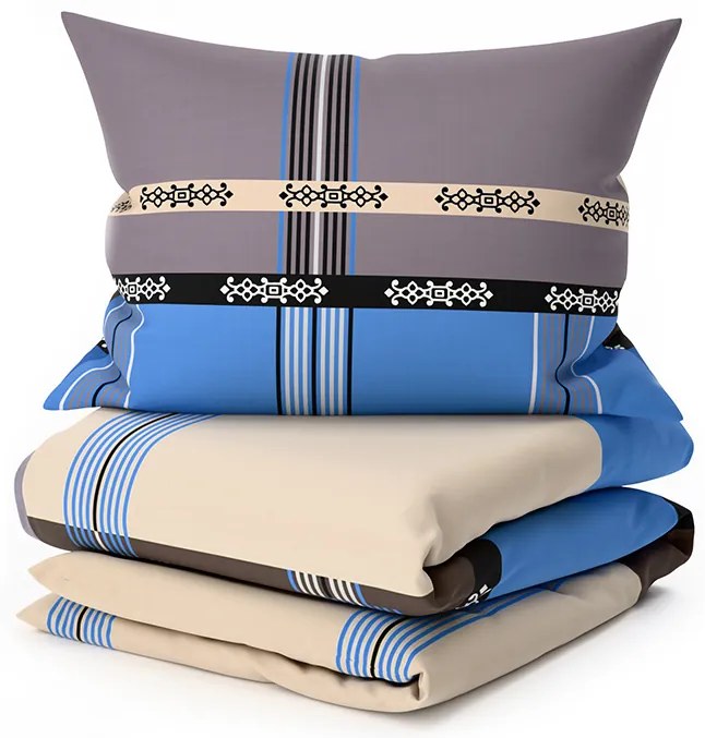 PrzytulneMieszkanie.pl PrzytulneMieszkanie.pl Bawełniana pościel DANIELA niebieska