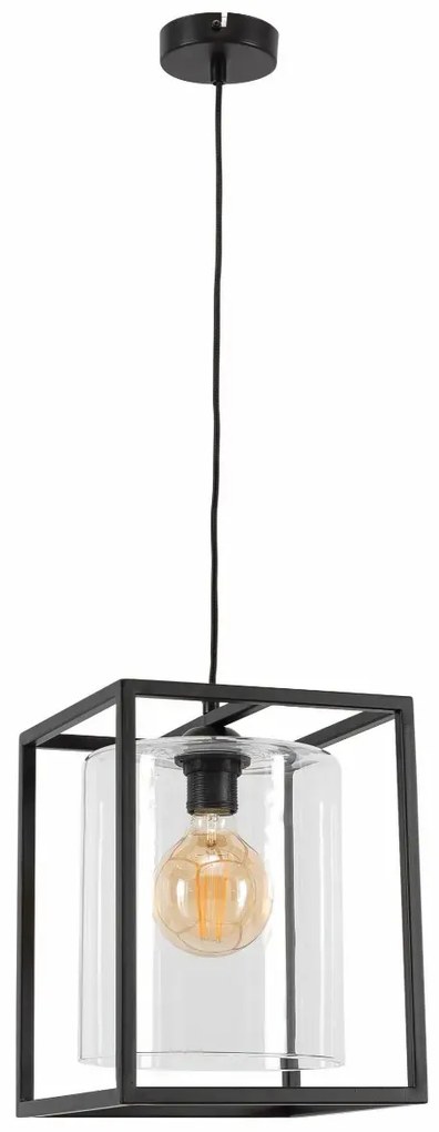 Lampa wisząca QUADRATUS czarna ELTAP