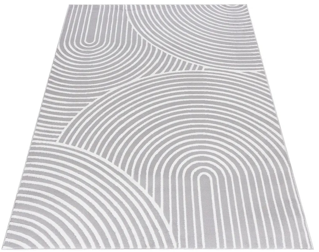 Elegancki dwukolorowy dywan w nowoczesnym stylu K6-T51