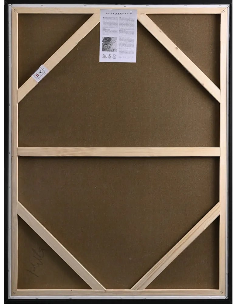 Ręcznie malowany obraz na płótnie z ramą w zestawie 91x121 cm Astra – Malerifabrikken