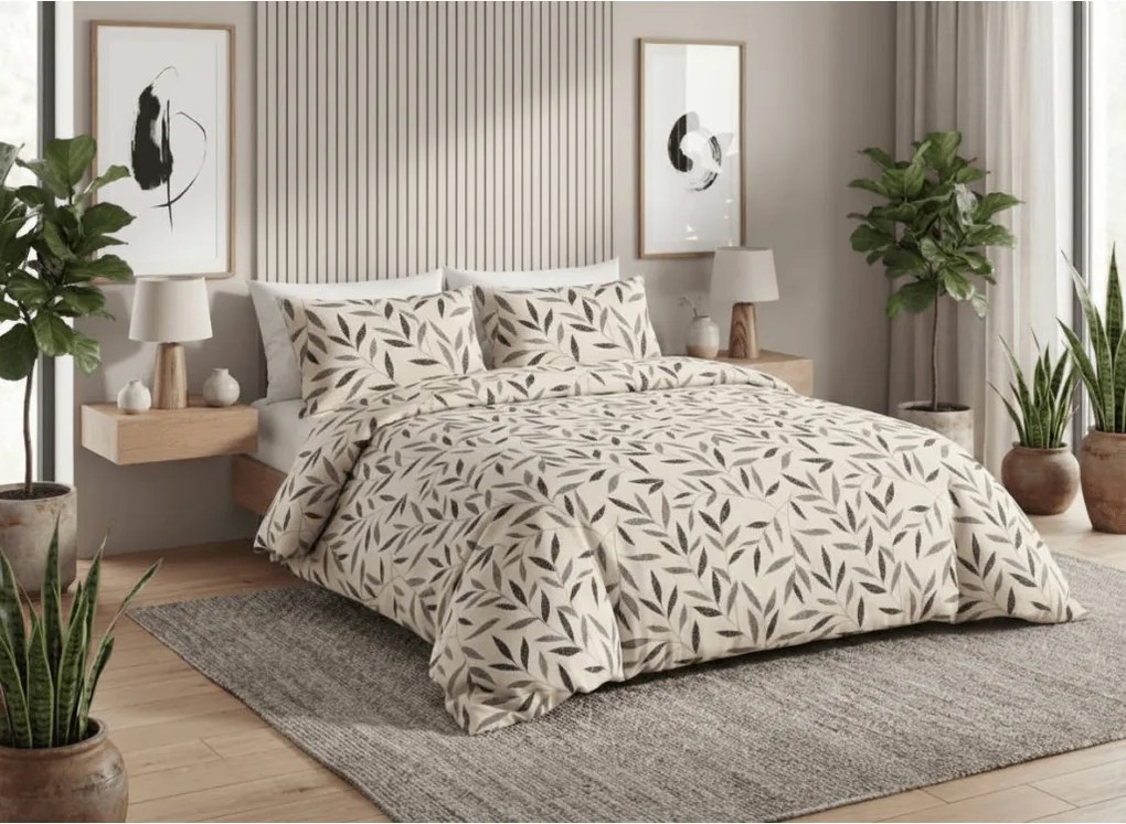 PrzytulneMieszkanie.pl PrzytulneMieszkanie.pl Pościel z bawełny renforcé LIOLE kremowa Rozmiar pościeli: 2 szt 70 x 90 cm | 200 x 220 cm