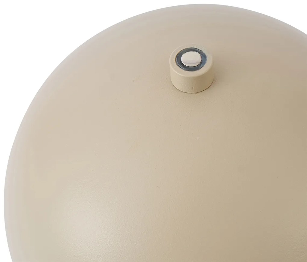 Zewnetrzna Zewnętrzna lampa stołowa beżowa z LED, 3-stopniowy ściemniacz, IP44, ładowalna - Keira Nowoczesny Oswietlenie zewnetrzne