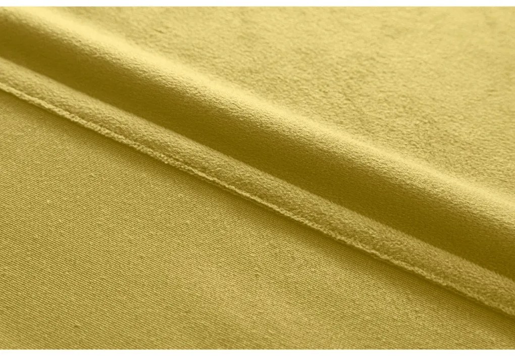 Zasłona zaciemniająca VELVET 140x270 cm, musztardowy Zawieszanie: Taśma z wiązaniami