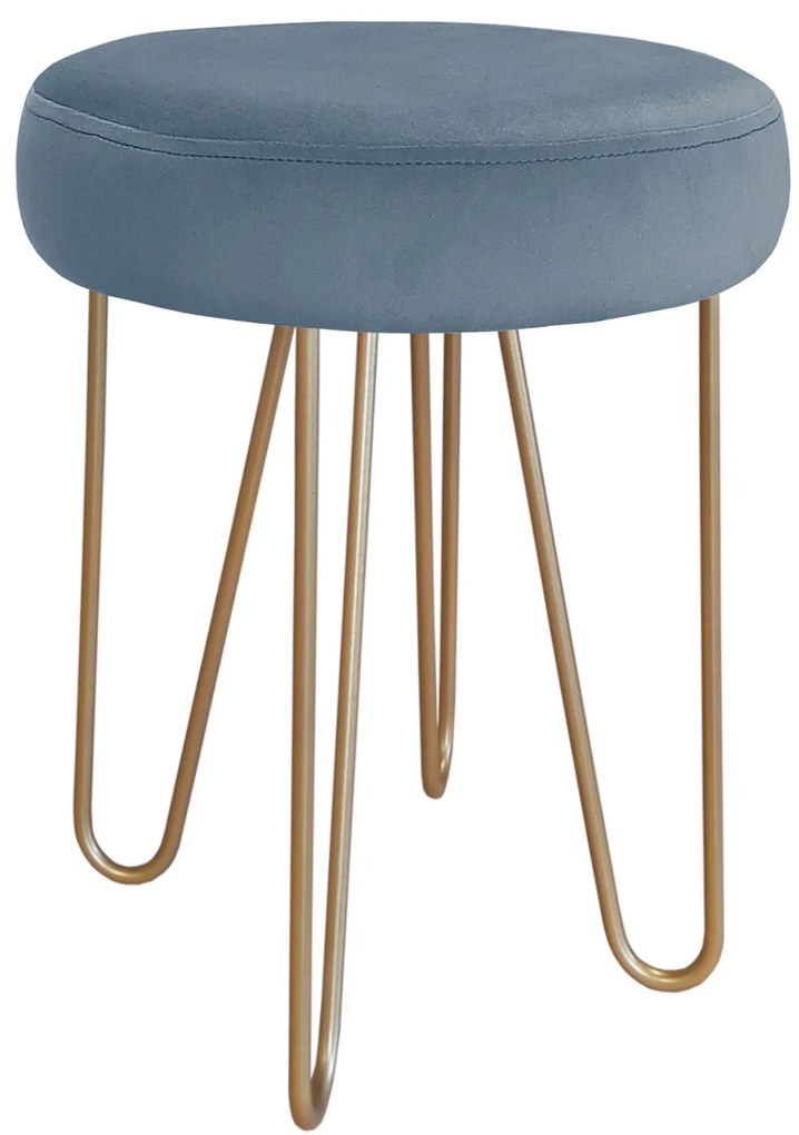 Taboret Venus HAIRPIN noga złota BL06