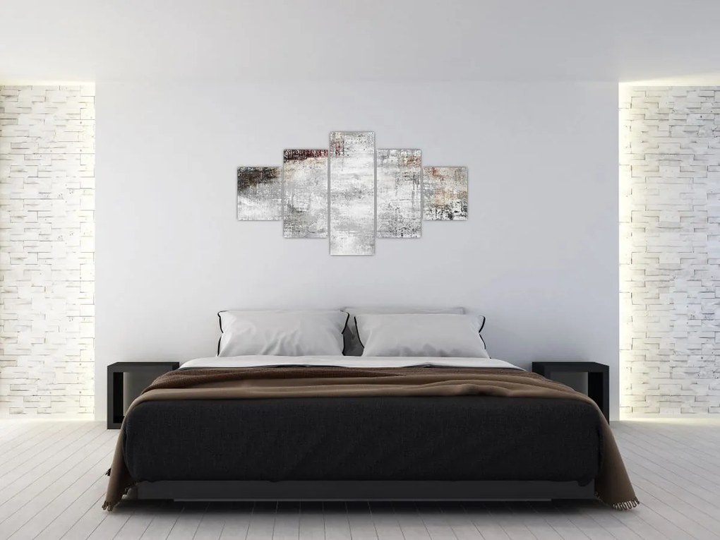 Obraz - Abstrakcyjne teksturowane płótno (125x70 cm)