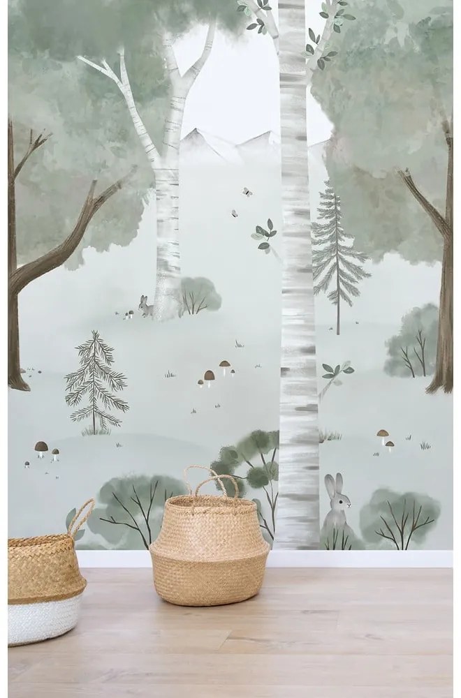 Tapeta dziecięca 200 cm x 248 cm Birch Forest – Lilipinso