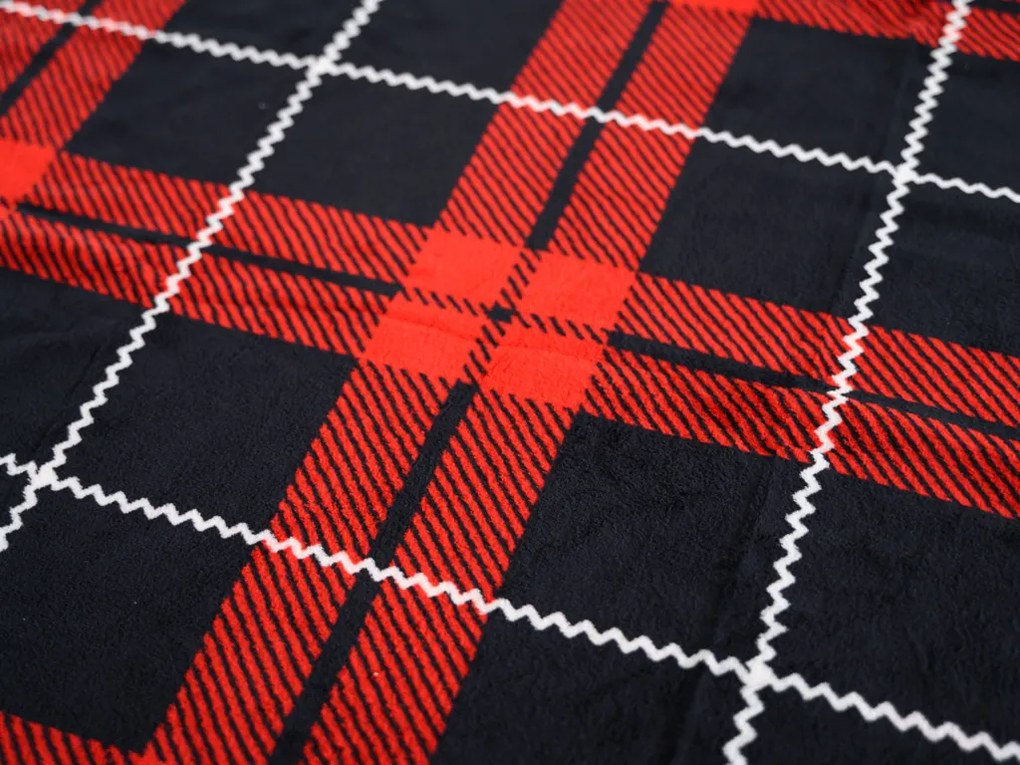 PrzytulneMieszkanie.pl PrzytulneMieszkanie.pl Pościel z mikropluszu ALBURY czerwona Rozmiar pościeli: 2 szt 70 x 90 cm | 200 x 220 cm